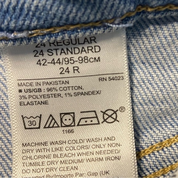 Banana Republic Premium Denim High Rise Straight Denim Jeans Women’s Size 24 - Picture 5 of 9